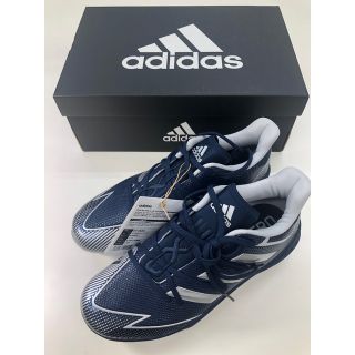 アディダス(adidas)のアディダス adidas 野球スパイクシューズ 25.5cm 7ポイント 紺×銀(シューズ)