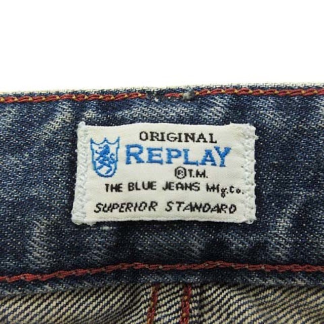 Replay(リプレイ)のリプレイ JENNON デニムパンツ ジーンズ ダメージ加工 青 29 ■SM0 メンズのパンツ(デニム/ジーンズ)の商品写真