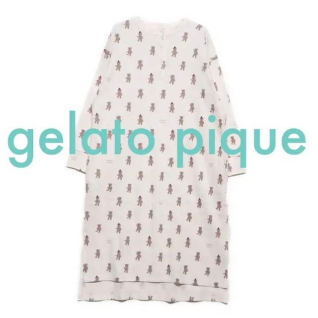 【新品】gelato pique テディベアドレス【ジェラートピケ  くま】綿97%ポリウレタン3%寸法