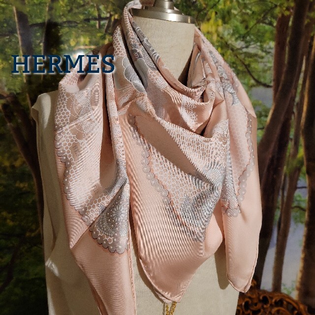 全国宅配無料 Doigts レア 稀少 HERMES エルメス シルク スカーフ カレ