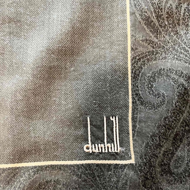 Dunhill(ダンヒル)のお値下げ！dunhill  ダンヒル紳士ハンカチ メンズのファッション小物(ハンカチ/ポケットチーフ)の商品写真