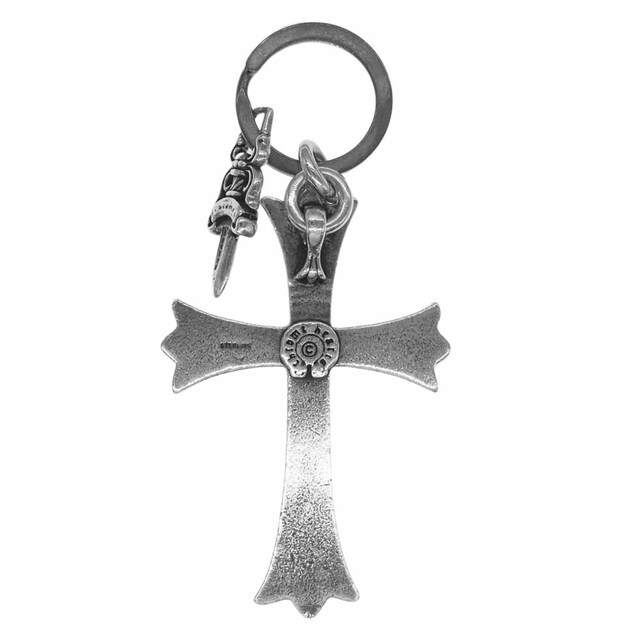 CHROME HEARTS クロムハーツ（原本無） その他アクセサリー Large Cross Key Ring ラージクロス #5 ダガー キーリング シルバー系