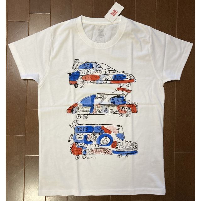 Design Tshirts Store graniph(グラニフ)の定価2750円　graniphグラニフ Tシャツ SSサイズ／白 車カー レディースのトップス(Tシャツ(半袖/袖なし))の商品写真