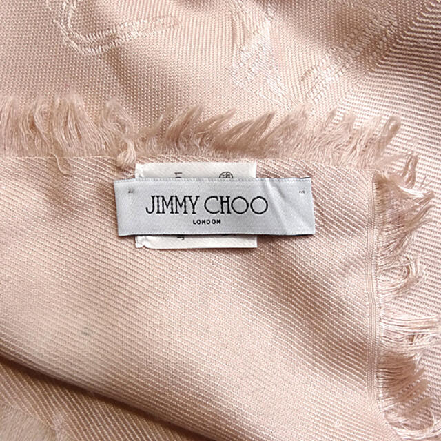 JIMMY CHOO(ジミーチュウ)のジミーチュウ ストール シューズ柄 マフラー ウール シルク レディースのファッション小物(マフラー/ショール)の商品写真