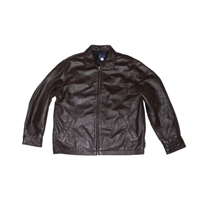 GAP(ギャップ)のOLD GAP LEATHER JACKET SIZE L BROWN メンズのジャケット/アウター(レザージャケット)の商品写真