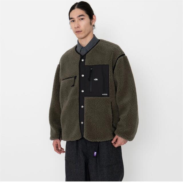 【新品】ノースフェイスパープルレーベル 22AW ウールボアフリースカーディガン