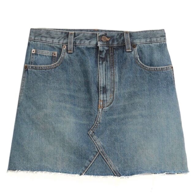Saint Laurent - 【新品】SAINT LAURENT デニム ミニ スカート タイト