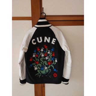 CUNE❱24周年 レザーとメルトンのスタジャン