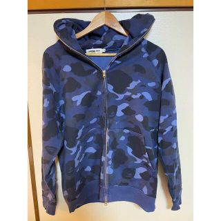 アベイシングエイプ(A BATHING APE)のBAPE APE カモ　迷彩 フルジップパーカー  パーカー　サイズM (パーカー)