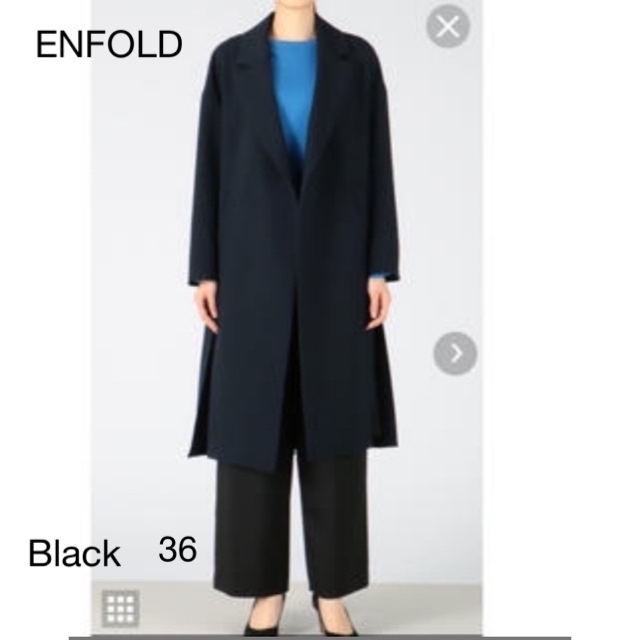 ENFOLD 19SS 春秋 ダブルクロススリットコート☆卒入学式、冠婚葬祭に ...