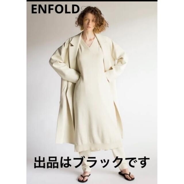 ENFOLD 19SS 春秋 ダブルクロススリットコート☆卒入学式、冠婚葬祭に ...