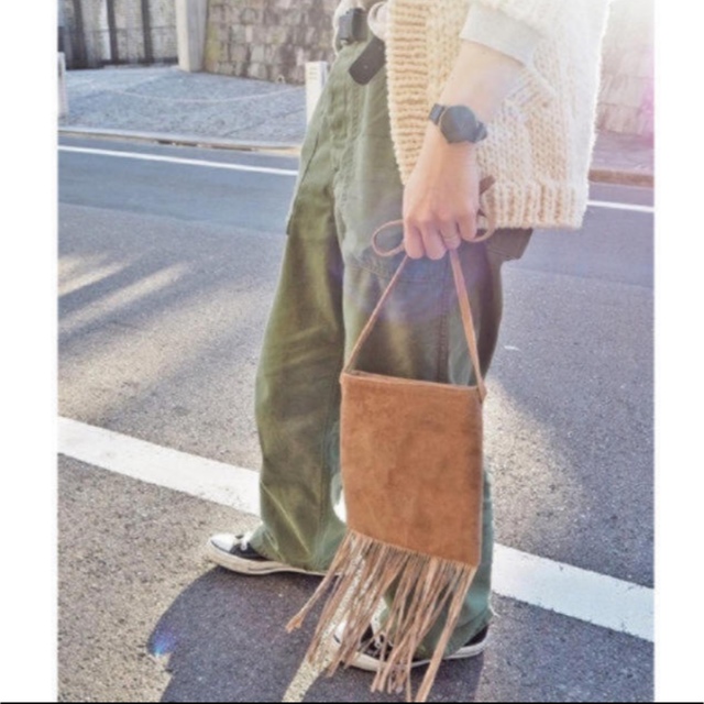 TODAYFUL(トゥデイフル)のTODAYFUL スエードフリンジポシェット ショルダーバッグ ミニ 革 秋冬 レディースのバッグ(ショルダーバッグ)の商品写真