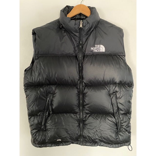 90sTHE NORTH FACE ヌプシベスト センターロゴ 700フィルXL-