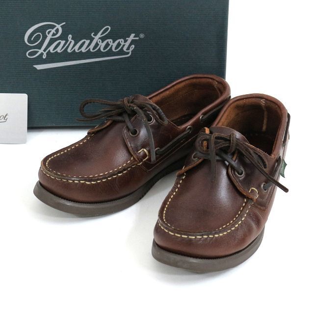 パラブーツ 22SS BARTH / バース レザーデッキシューズ 安い 40.0%割引