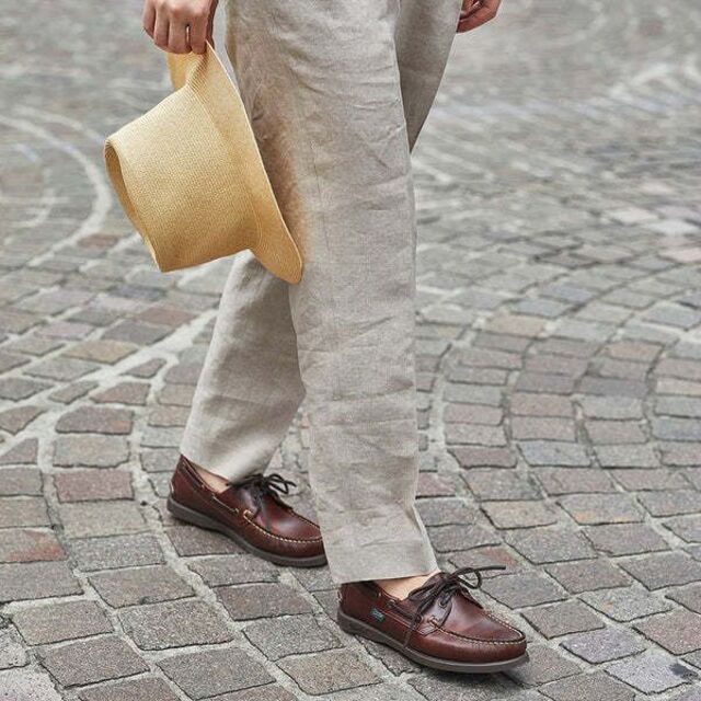 パラブーツ 22SS BARTH / バース レザーデッキシューズ 安い 40.0%割引