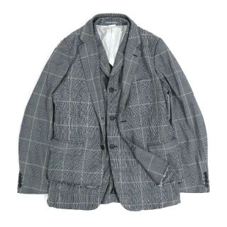 コムデギャルソン(COMME des GARCONS)のコムデギャルソン オムドゥ 22SS ドッキングレイヤーグレンチェックジャケット(テーラードジャケット)