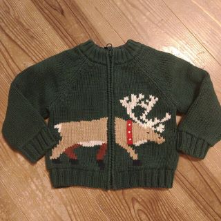 ベビーギャップ(babyGAP)のクリスマスに！　GAP　トナカイ　80size(カーディガン)