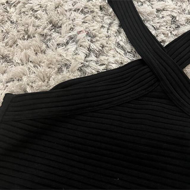 Alexander Wang クロス トップス キャミソール ブラック 黒 | so80.com.br