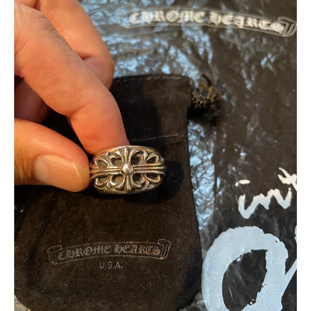 正規品⭐️【美品】CHROME HEARTS  クロムハーツ フローラルクロス　L