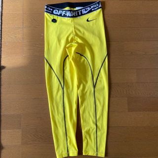 オフホワイト(OFF-WHITE)のナイキ　オフホワイト　タイツ　レギンス　スパッツ　Sサイズ　レディース(レギンス/スパッツ)