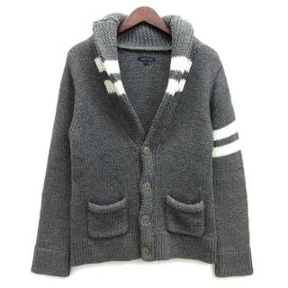 トミーヒルフィガー(TOMMY HILFIGER)のトミーヒルフィガー ショールカラー ニット カーディガン アルパカ混 グレー L(カーディガン)