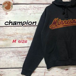 チャンピオン(Champion)のChampion ミネソタゴールデンゴーファーズ 刺繍ロゴ パーカー Mサイズ(パーカー)