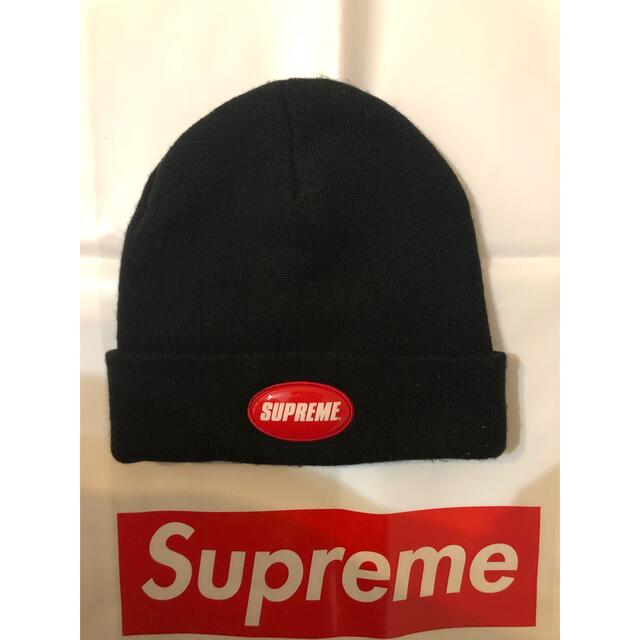 帽子Supreme Rubber Patch Beanie パッチ　ビーニー