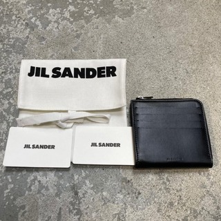 ジルサンダー(Jil Sander)の22SS ジルサンダー レザーカードウォレット/ブラック/財布(折り財布)