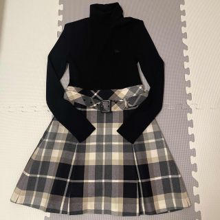 バーバリーブルーレーベル(BURBERRY BLUE LABEL)のブルーレーベルクレストブリッジ　ワンピース　Mサイズ(ミニワンピース)