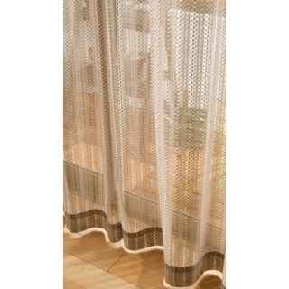 ざっくり編みカーテン（100×198センチ）(レースカーテン)