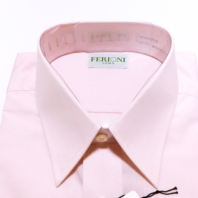 FERIONI UOMO 日本製　綿50% 形態安定　ワイシャツ　長袖　Lサイズ メンズのトップス(シャツ)の商品写真