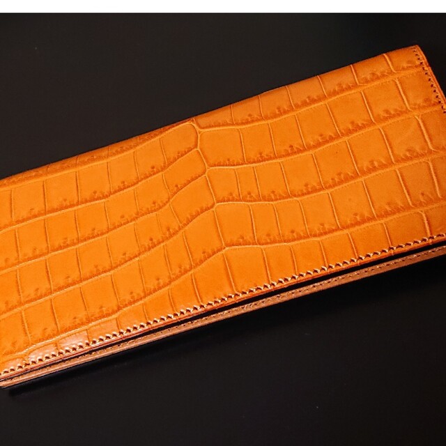 万双 クロコダイル 二つ折り長財布 ポロサス | energysource.com.br