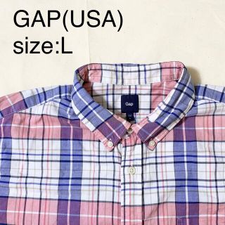 ギャップ(GAP)のGAP(USA)ビンテージコットンチェックオックスフォードシャツ(シャツ)