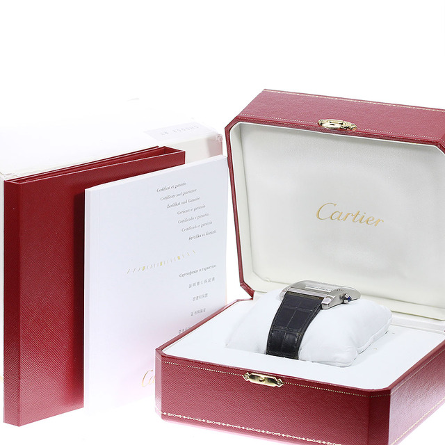 ベルト訳あり☆★箱・保証書付き【CARTIER】カルティエ タンクMC LM デイト スモールセコンド W5330004 自動巻き メンズ_710735【ev10】