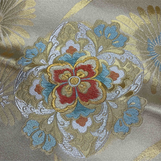 新品 袋帯 西陣織 加藤善織物 日本製 正絹 夢殿白華 振袖 訪問着 付け 
