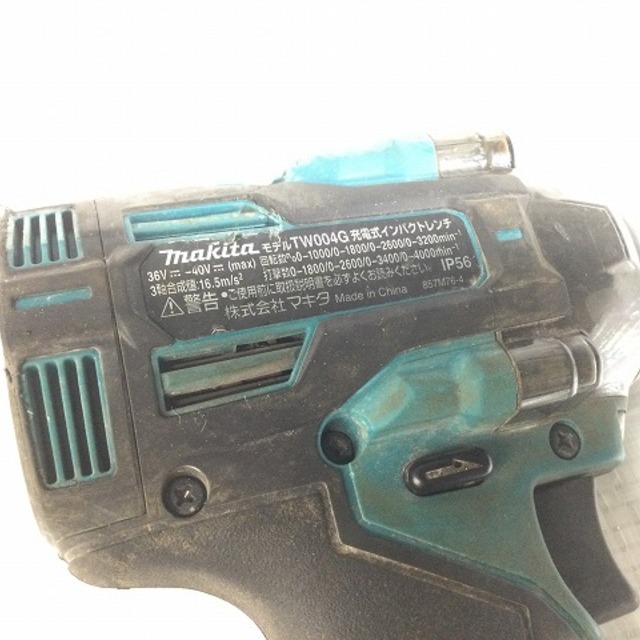 バイク☆品☆makita マキタ 40Vmax 充電式インパクトレンチ TW004GRDX 2.5Ahバッテリー2個(BL4025) 充電器(DC40RA) ケース付 60371