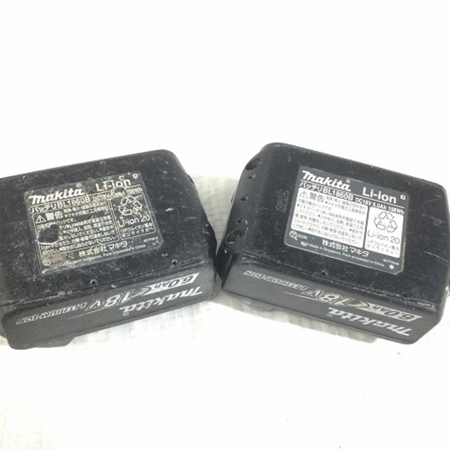 ☆品 2個セット♪☆makita マキタ 18V 6.0Ah 残量表示付き 純正