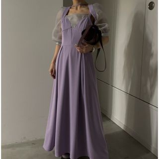 アメリヴィンテージ(Ameri VINTAGE)のAMERI   CLIONE SLEEVE DRESS(ロングドレス)