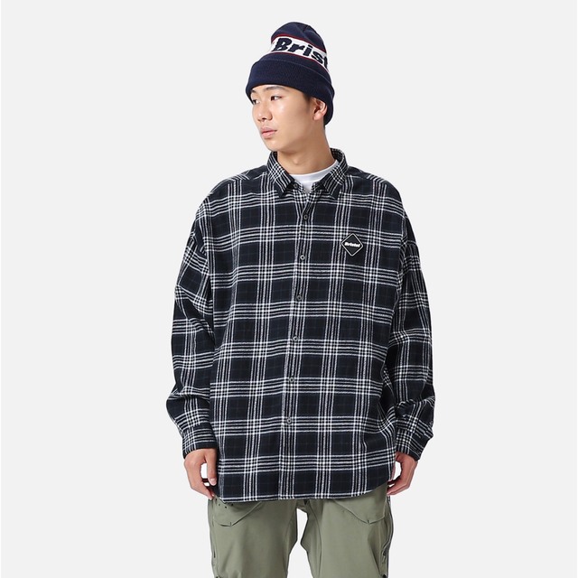 F.C.R.B. - FCRB 22AW BIG LOGO FLANNEL BAGGY SHIRTの通販 by keimy's