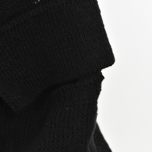 Yohji Yamamoto ヨウジヤマモト 20SS メッシュ素材ロングジレニットベスト メタルボタン ブラック FN-K10-092