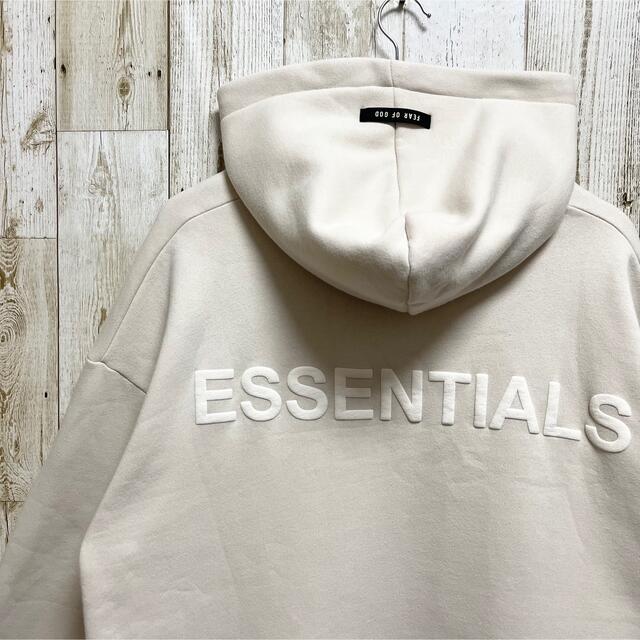 ESSENTIALSエッセンシャルズFULL-ZIP バックロゴ ジップパーカー