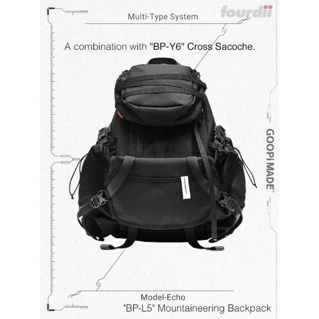 希少 GOOPiMADE x 4DIMENSION Backpackセット