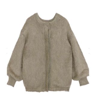 アメリヴィンテージ(Ameri VINTAGE)の2WAY MOHAIR SHAGGY KNIT(カーディガン)