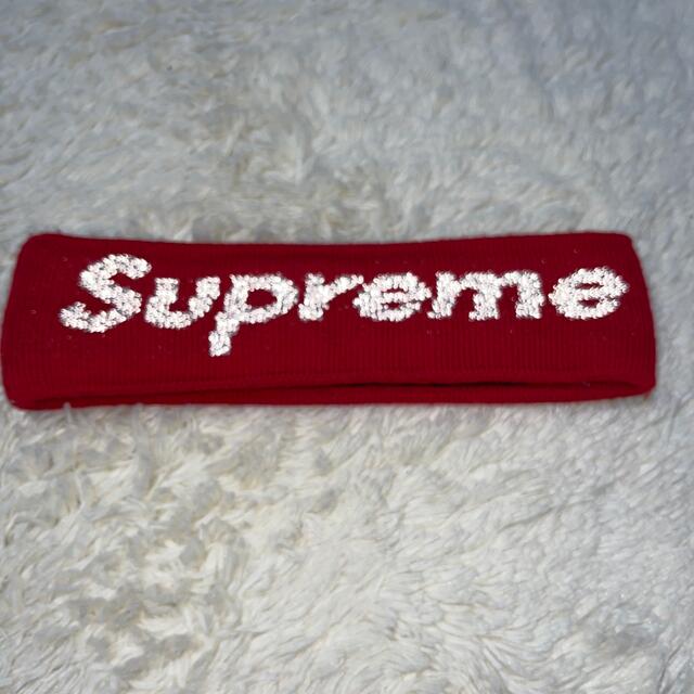 supreme New Era big logo headband 赤