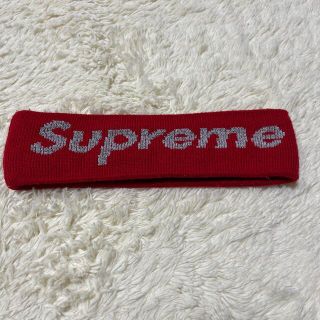 シュプリーム(Supreme)のSupreme New Era® Big Logo Headband Red (ニット帽/ビーニー)