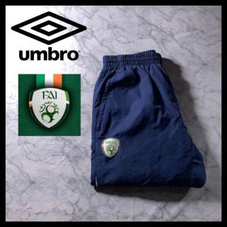 アンブロ(UMBRO)の古着 UMBRO アンブロ ナイロンパンツ ネイビー アイルランド代表 XL(その他)