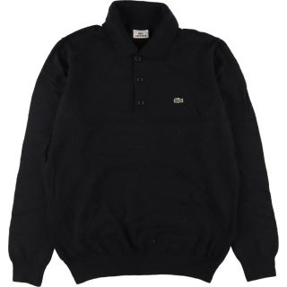 ラコステ(LACOSTE)の古着 ラコステ LACOSTE 襟付き ウールニットハーフボタンセーター 5 メンズL /eaa277330(ニット/セーター)