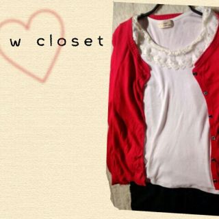 ダブルクローゼット(w closet)のw closet ∮ レースカットソー(カットソー(長袖/七分))