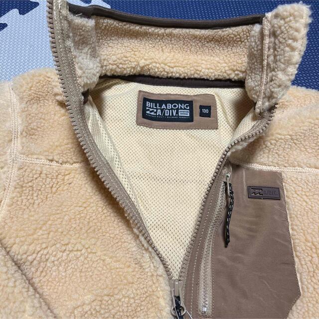 billabong(ビラボン)のビラボン  ボアフリースジャケット/サイズ130/新品未使用 キッズ/ベビー/マタニティのキッズ服女の子用(90cm~)(ジャケット/上着)の商品写真