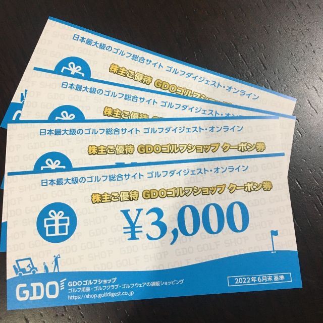 【ラクマかんたんパック無料】GDO 株主優待　ゴルフショップ 12000円分